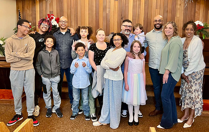 group of people at the Church of God church in Port Angeles